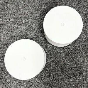 2 Google WIFI Access Point Router AC-1304 WIFI Google Mesh With NO Power Cord